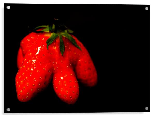 strawberry Acrylic by rachael hardie