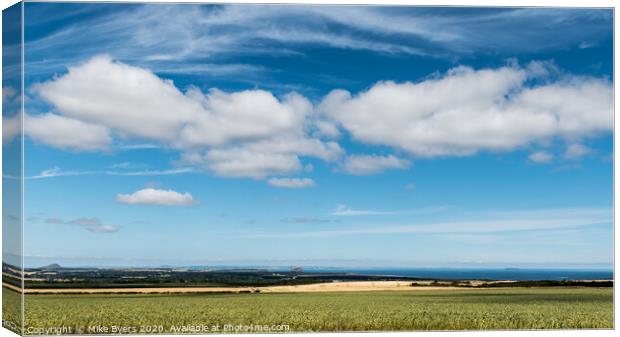 "A Breathtaking Tapestry of East Lothian" Canvas Print by Mike Byers