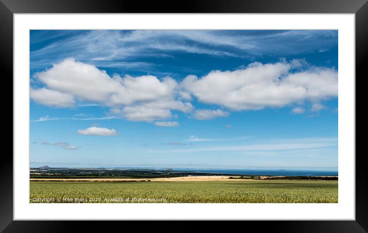 "A Breathtaking Tapestry of East Lothian" Framed Mounted Print by Mike Byers