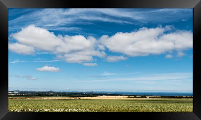 "A Breathtaking Tapestry of East Lothian" Framed Print by Mike Byers
