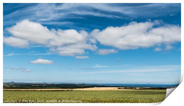 "A Breathtaking Tapestry of East Lothian" Print by Mike Byers