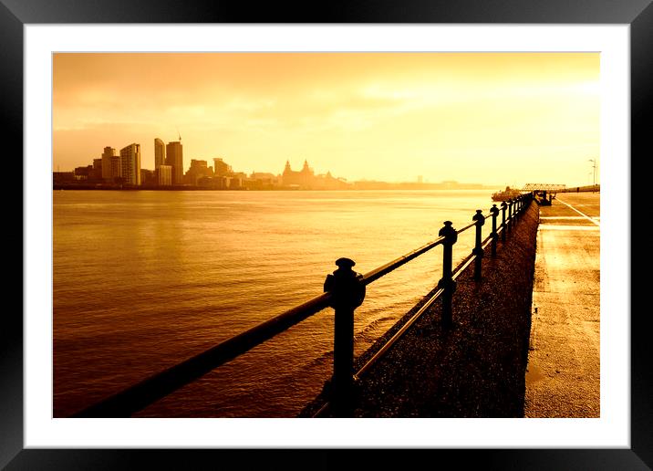 Golden skies Framed Mounted Print by Kevin Elias