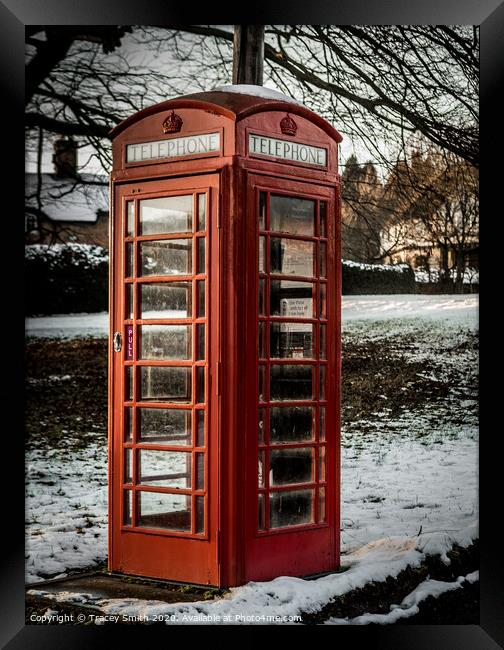 The Old Telephone Box Framed Print by Tracey Smith