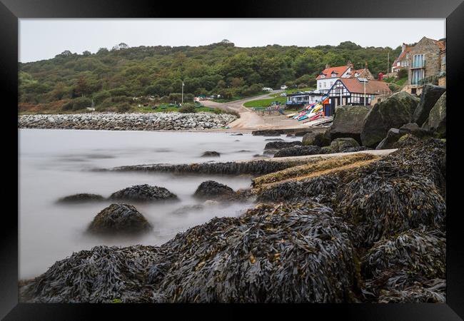 Tide coming in at Runswick Bay Framed Print by Jason Wells