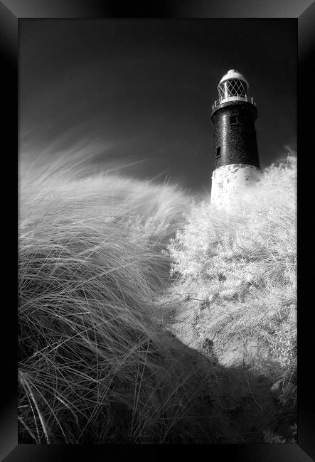 Spurn Lighthouse Framed Print by Richard Burdon