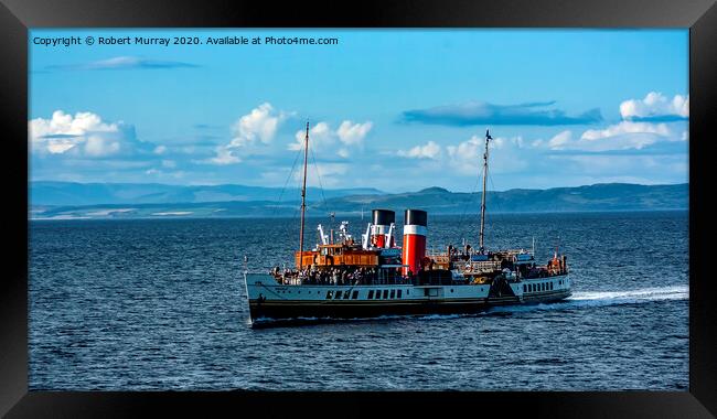 The Paddle Steamer PS Waverly Framed Print by Robert Murray