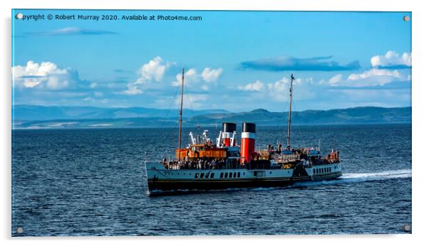 The Paddle Steamer PS Waverly Acrylic by Robert Murray