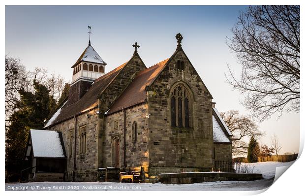 St Wystan's - The Old Village Church Print by Tracey Smith