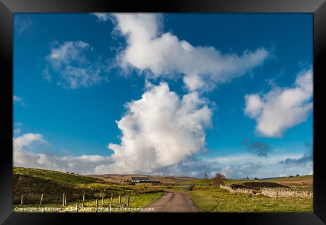 Widdybank Big Sky Framed Print by Richard Laidler