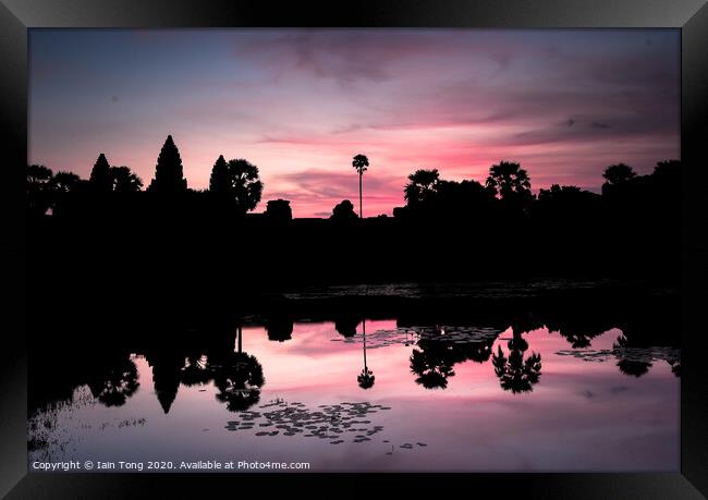 Angkor Wat Sunrise Framed Print by Iain Tong