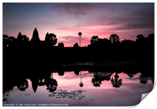 Angkor Wat Sunrise Print by Iain Tong