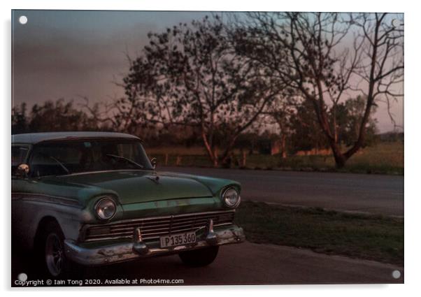 American Car Acrylic by Iain Tong