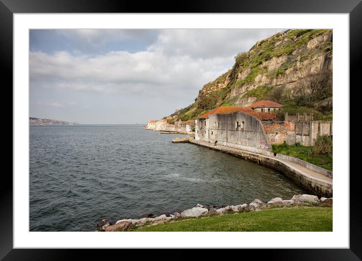 Old Quay in Almada Framed Mounted Print by Artur Bogacki