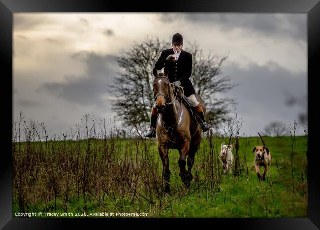 Calling in the Hounds Framed Print by Tracey Smith