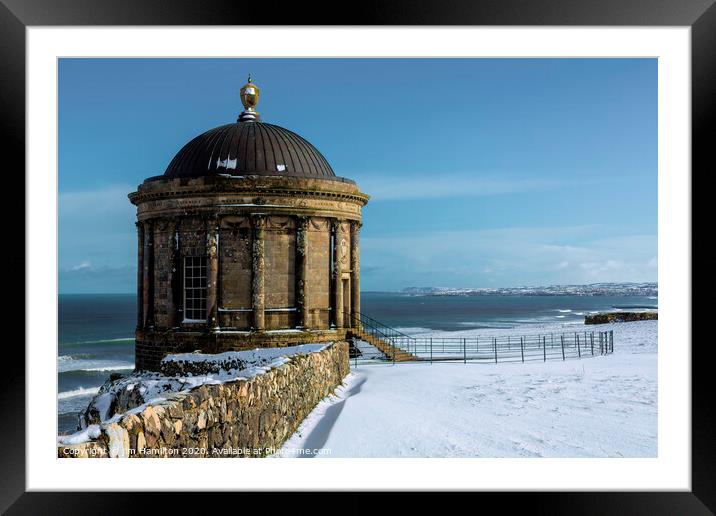 Mussenden Temple, Northern Ireland Framed Mounted Print by jim Hamilton