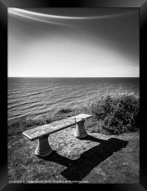 A bench with a view Framed Print by Joana Ramos