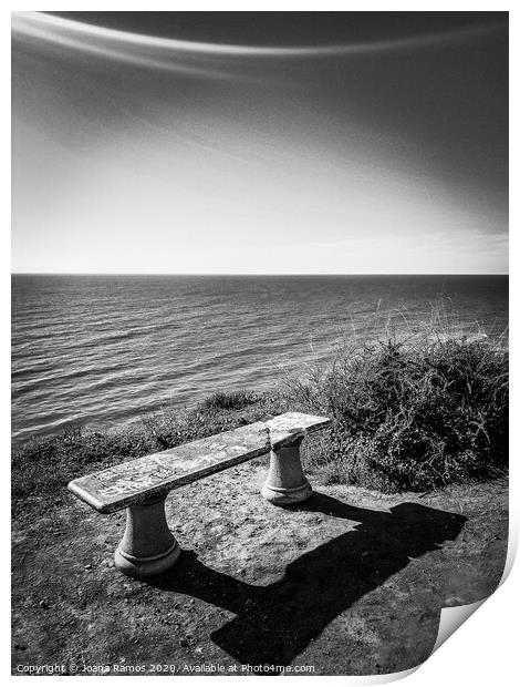 A bench with a view Print by Joana Ramos