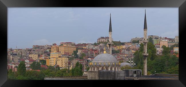 Istanbul from the Bosphorus Framed Print by Tom Gomez