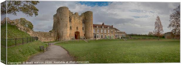 Tonbridge castle Canvas Print by Brett watson