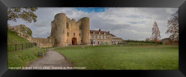 Tonbridge castle Framed Print by Brett watson
