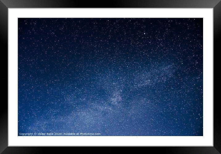 night sky Framed Mounted Print by olsker Batle