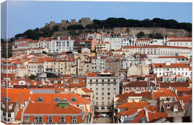City of Lisbon in Portugal Canvas Print by Artur Bogacki