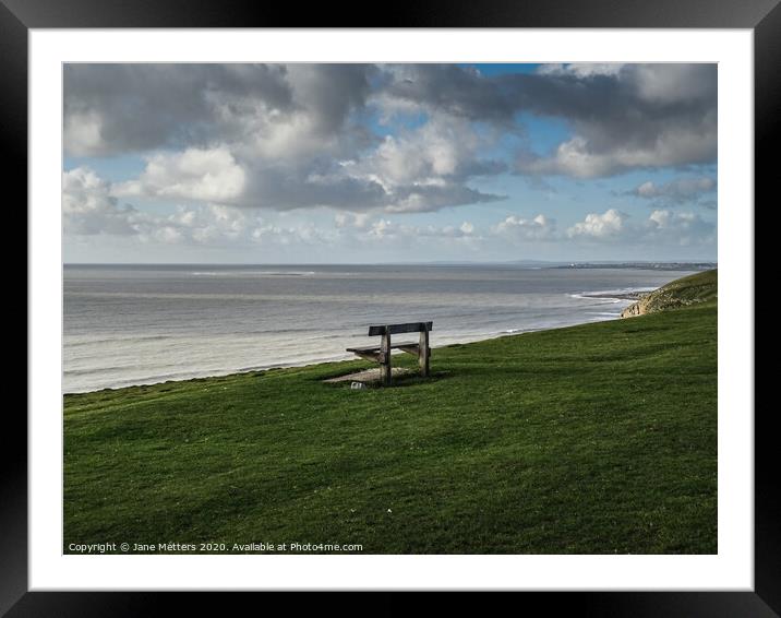 Sea View Framed Mounted Print by Jane Metters