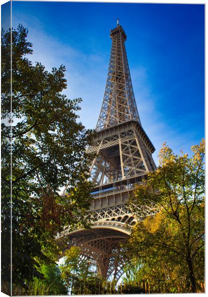 The Majestic Eiffel Tower Canvas Print by Jesus Martínez
