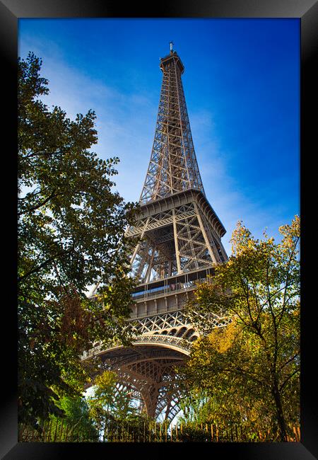 The Majestic Eiffel Tower Framed Print by Jesus Martínez