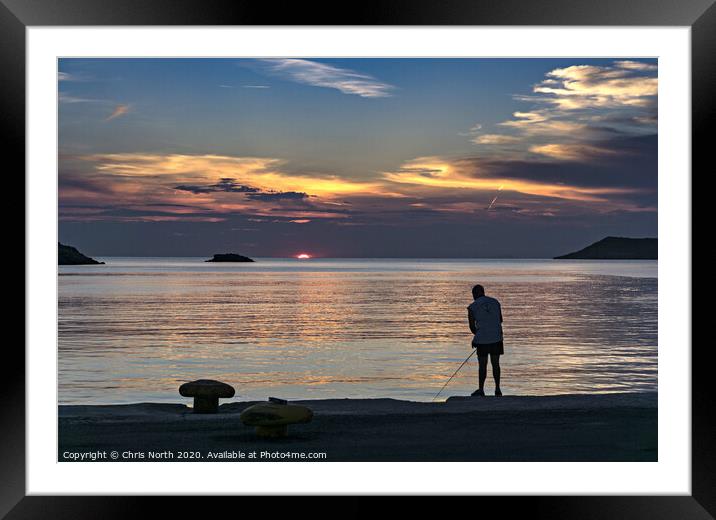 Merichas Sunset Framed Mounted Print by Chris North