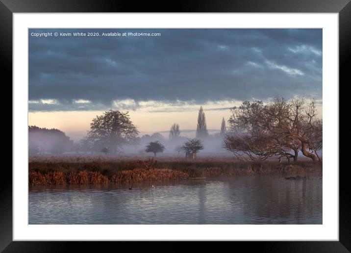 Rising mist Framed Mounted Print by Kevin White