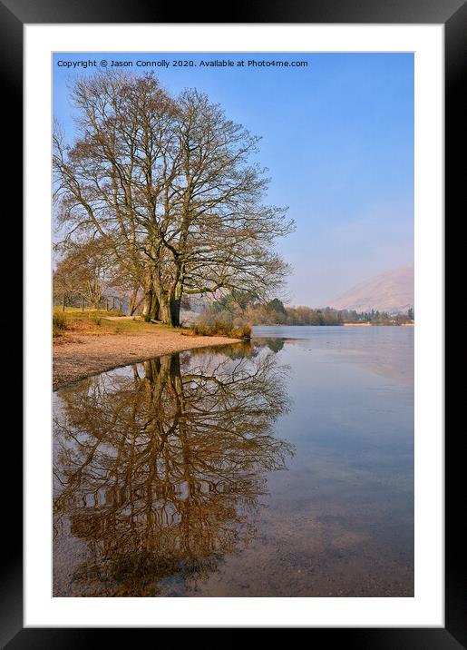 Grasmere Reflections. Framed Mounted Print by Jason Connolly