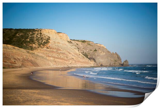 PORTUGAL ALGARVE LUZ BEACH Print by urs flueeler