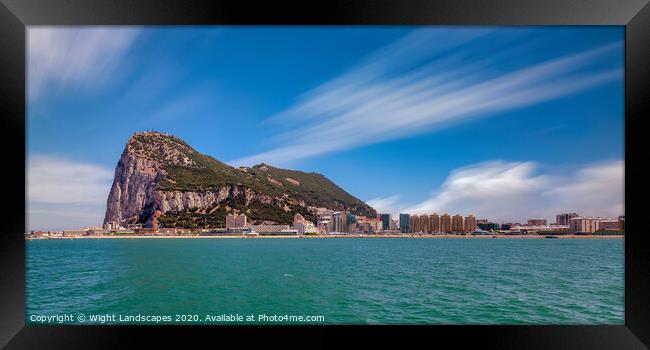 The Rock Of Gibraltar Framed Print by Wight Landscapes