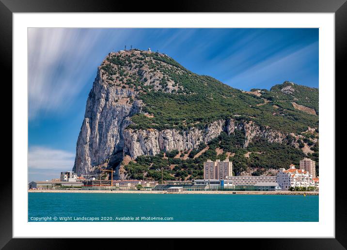 Rock Of Gibraltar Framed Mounted Print by Wight Landscapes