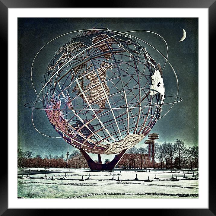 Unisphere Framed Mounted Print by Chris Lord