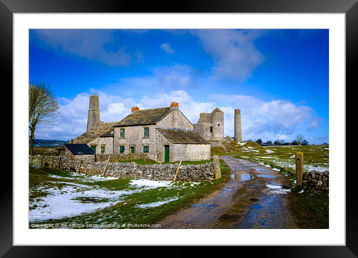 The Magpie Mine in the Peak District. Framed Mounted Print by Bill Allsopp