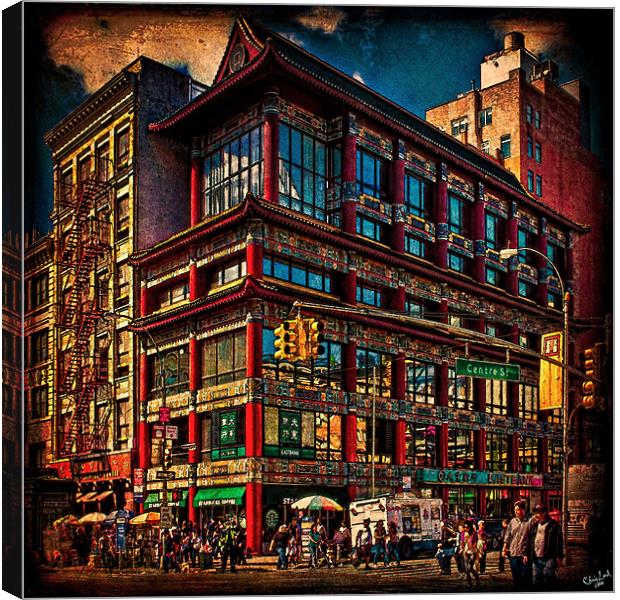 The Chinese Bank, Chinatown, New York City Canvas Print by Chris Lord