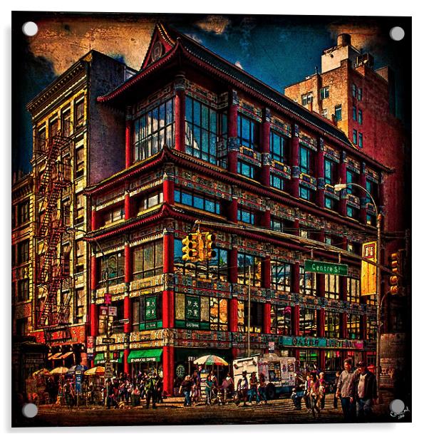 The Chinese Bank, Chinatown, New York City Acrylic by Chris Lord