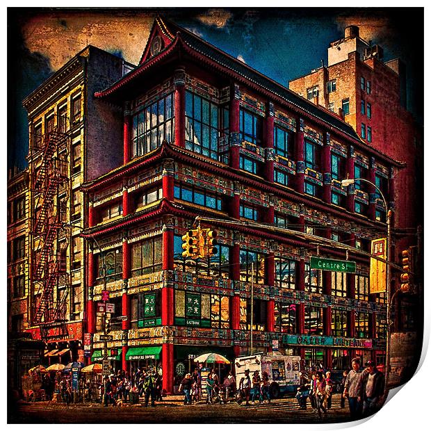 The Chinese Bank, Chinatown, New York City Print by Chris Lord