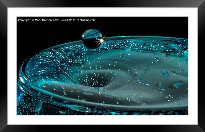 Water Collision  Framed Mounted Print by Mark Dobson