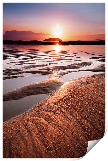 Beach Sunset Print by Keith Thorburn EFIAP/b