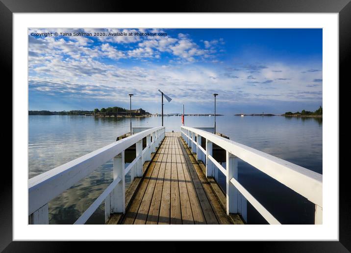 Beautiful Morning at the Pier  Framed Mounted Print by Taina Sohlman