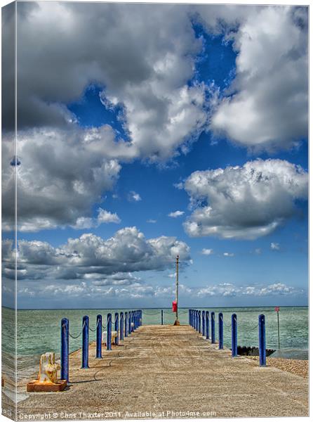 Whitstable Harbour Wall Canvas Print by Chris Thaxter