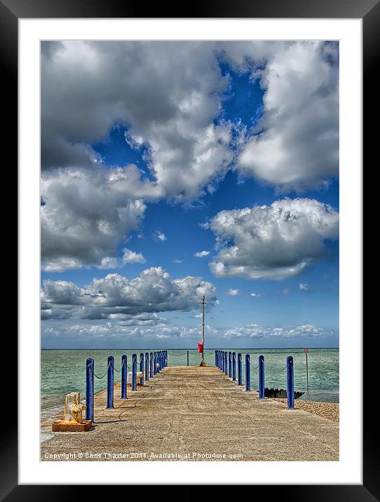 Whitstable Harbour Wall Framed Mounted Print by Chris Thaxter