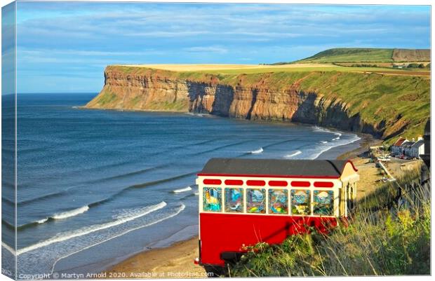Saltburn by the Sea Landscape, Redcar and Clevelan Canvas Print by Martyn Arnold