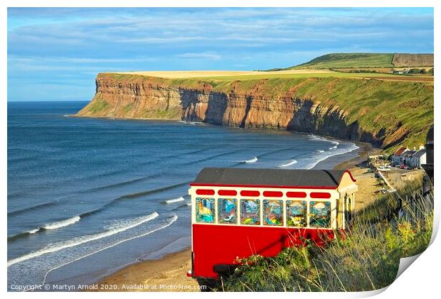 Saltburn by the Sea Landscape, Redcar and Clevelan Print by Martyn Arnold