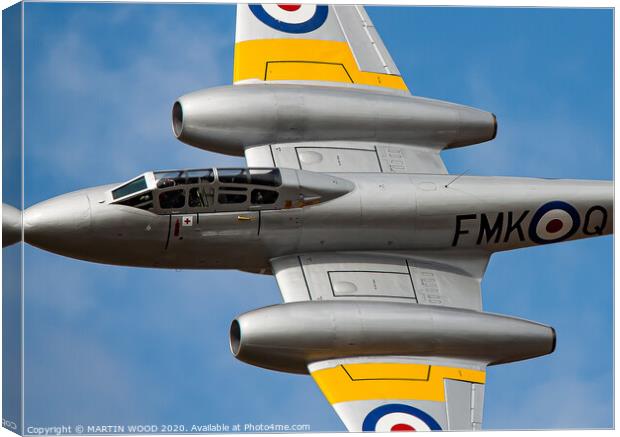 Gloster Meteor WA591 Canvas Print by MARTIN WOOD