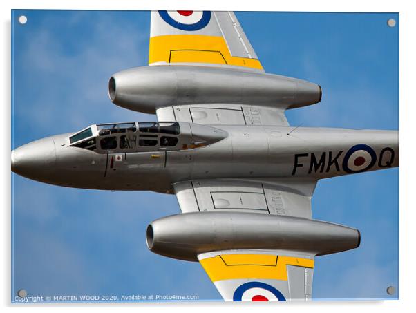 Gloster Meteor WA591 Acrylic by MARTIN WOOD
