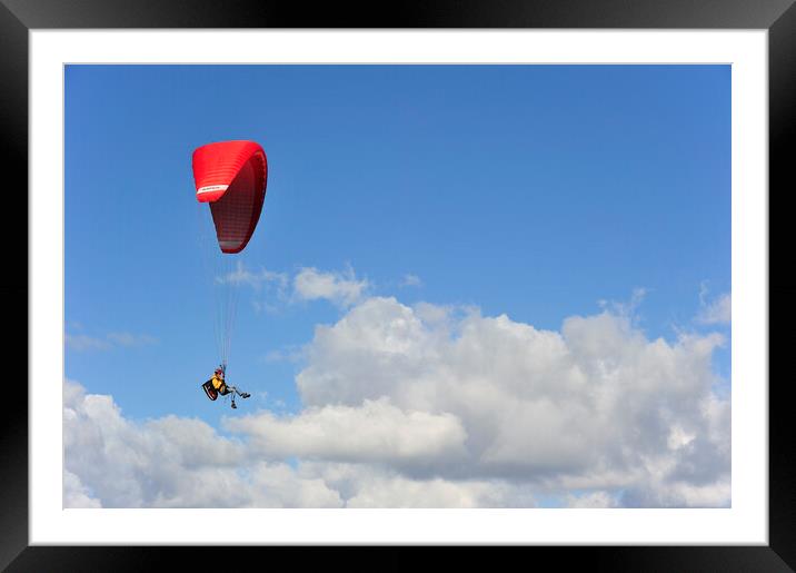 Paragliding Framed Mounted Print by Arterra 